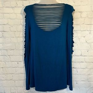 Blumin Apparel shredded top